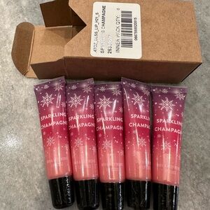 Bath & Body Works Sparkling Champagne Lip Gloss Balm bundle of 6 retail $51 set